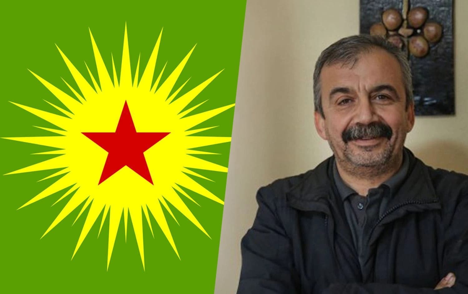 Logoya KCKyê û Sirri Sureyya Onder /Wêne: Rûdaw Grafîk