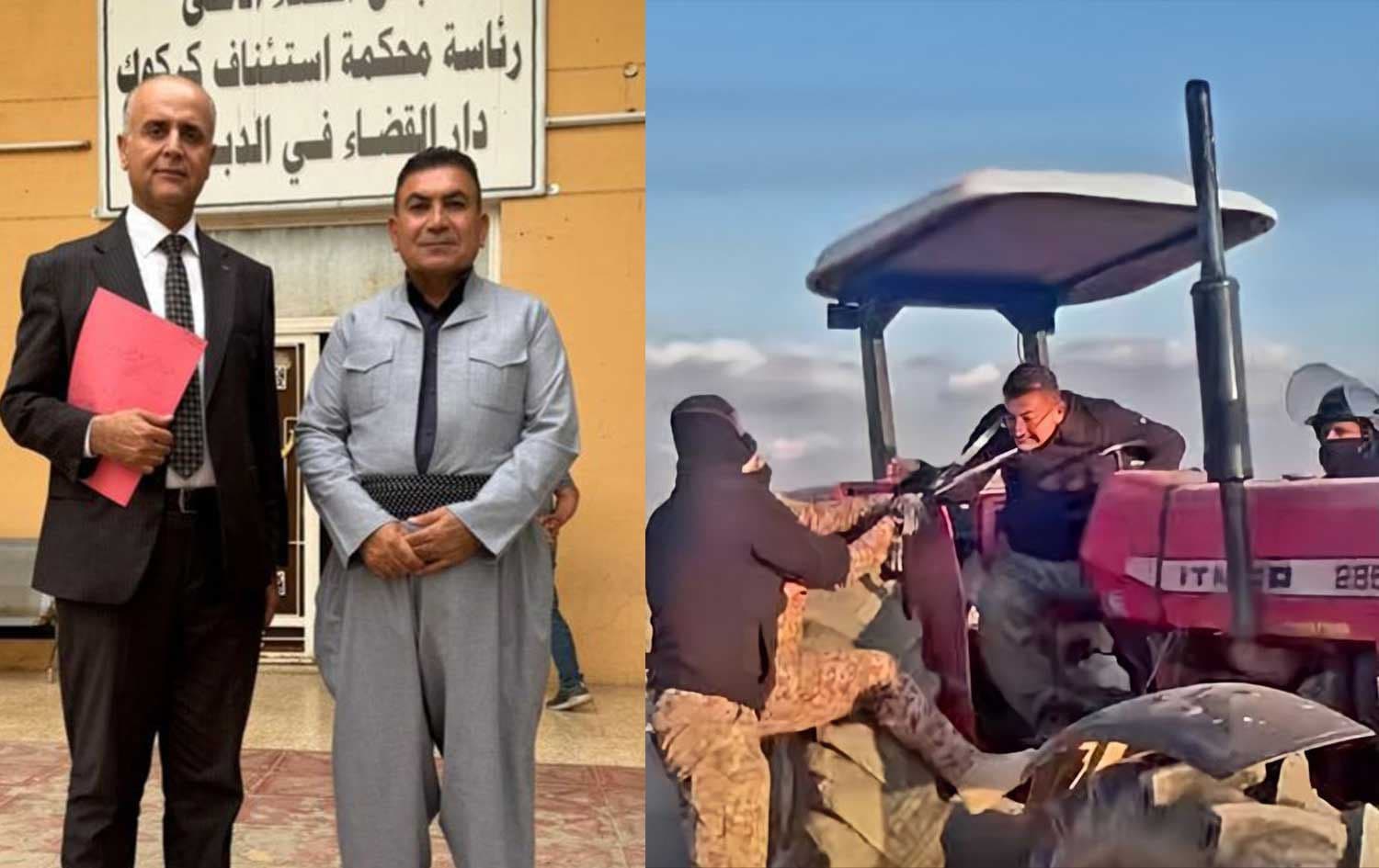 Leşker stûpêça Mihemed Emîn dikişkişîne / Wêne: Rûdaw