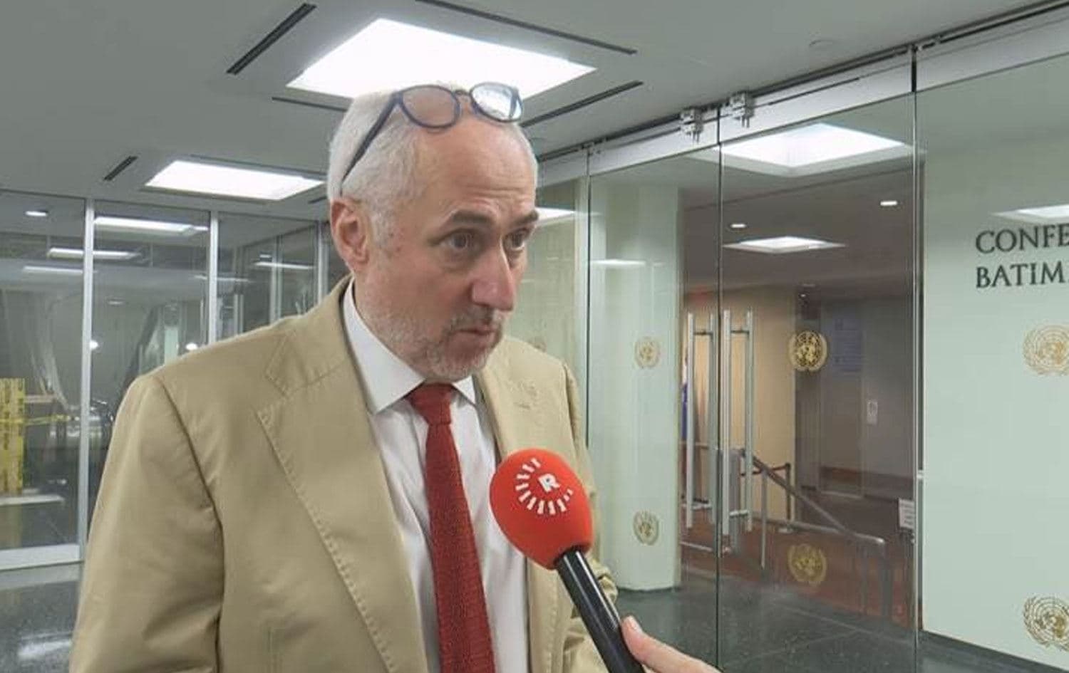 Stephane Dujarric ji Rûdawê re axivî / Wêne: Rûdaw