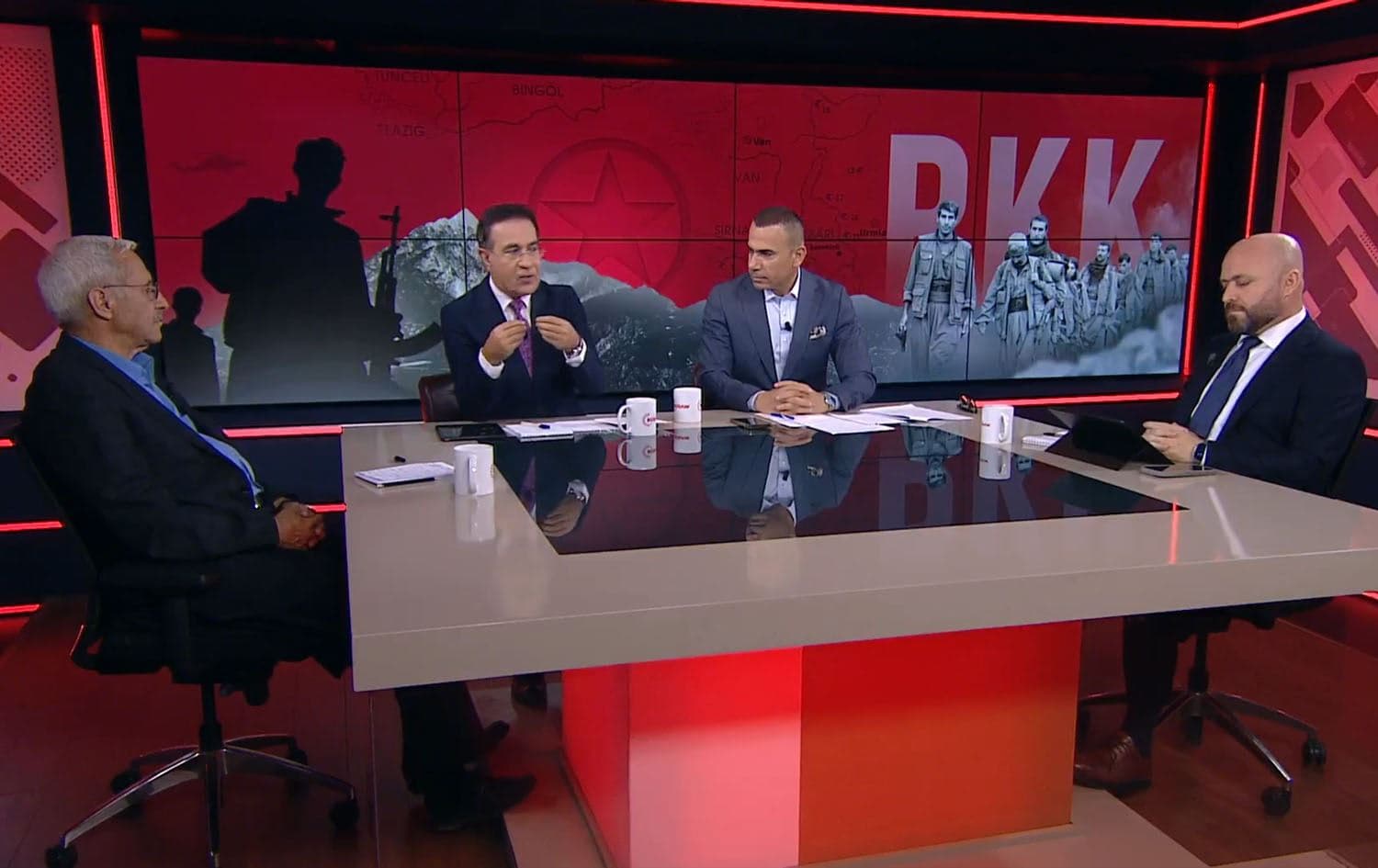 A Rudaw discussion on the dissolution of the Kurdistan Workers’ Party (PKK) held on May 12, 2025. Photo: Rudaw