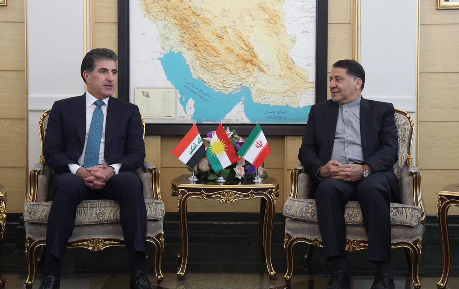 نێچیرڤان بارزانی، سەرۆکی هەرێمی کوردستان لە تاران.