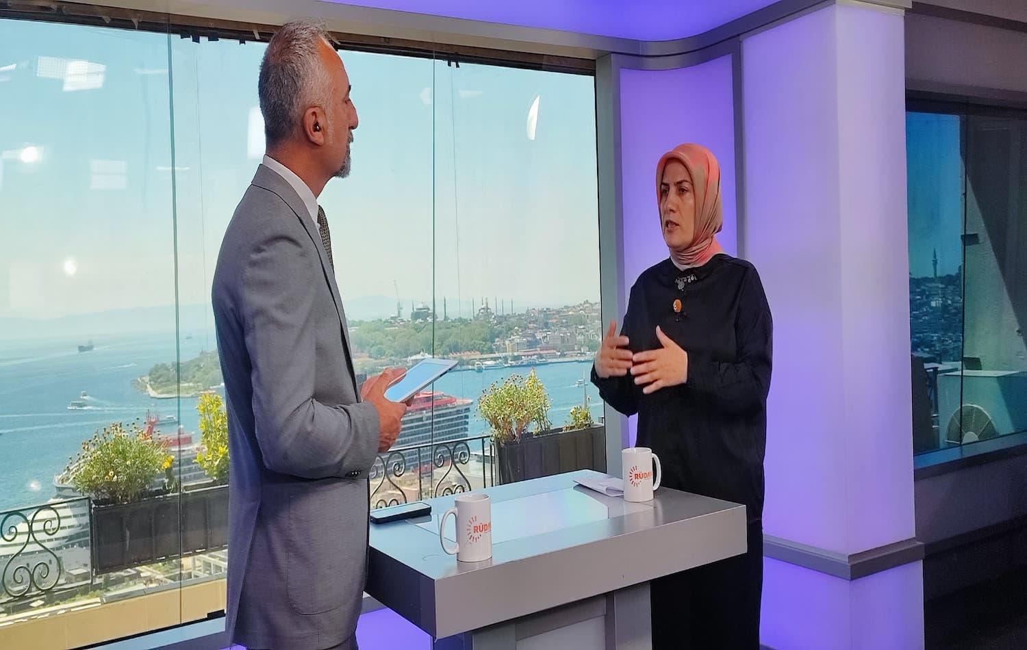 Emine Uçak Erdoğan, Rawîn Sterk'in sorularını yanıtladı / Fotoğraf: Rûdaw