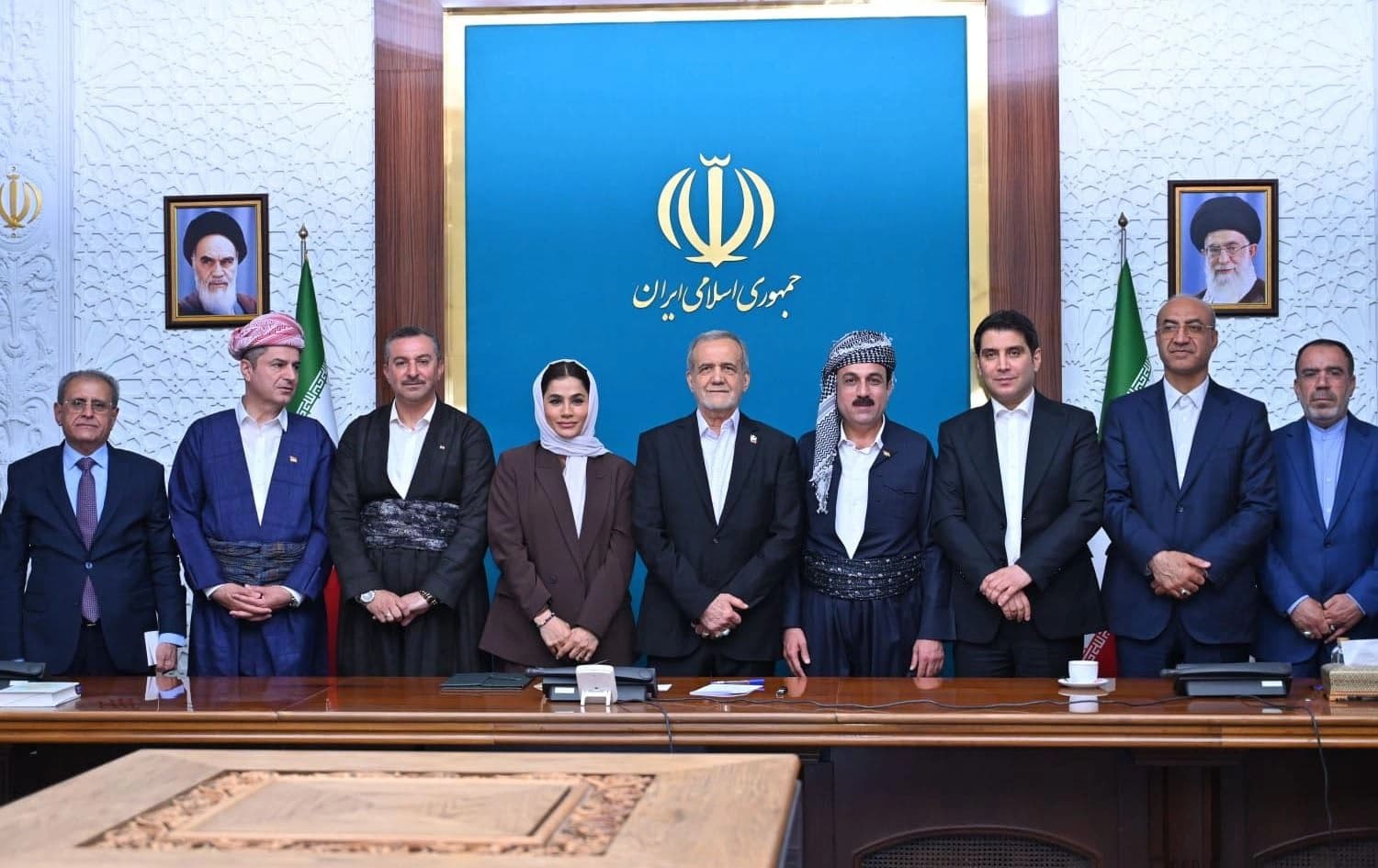 Kurdistan Region governors meeting with Iranian President Masoud Pezeshkian in Tehran on May 22, 2025. Photo: Omed Khoshnaw/Facebook