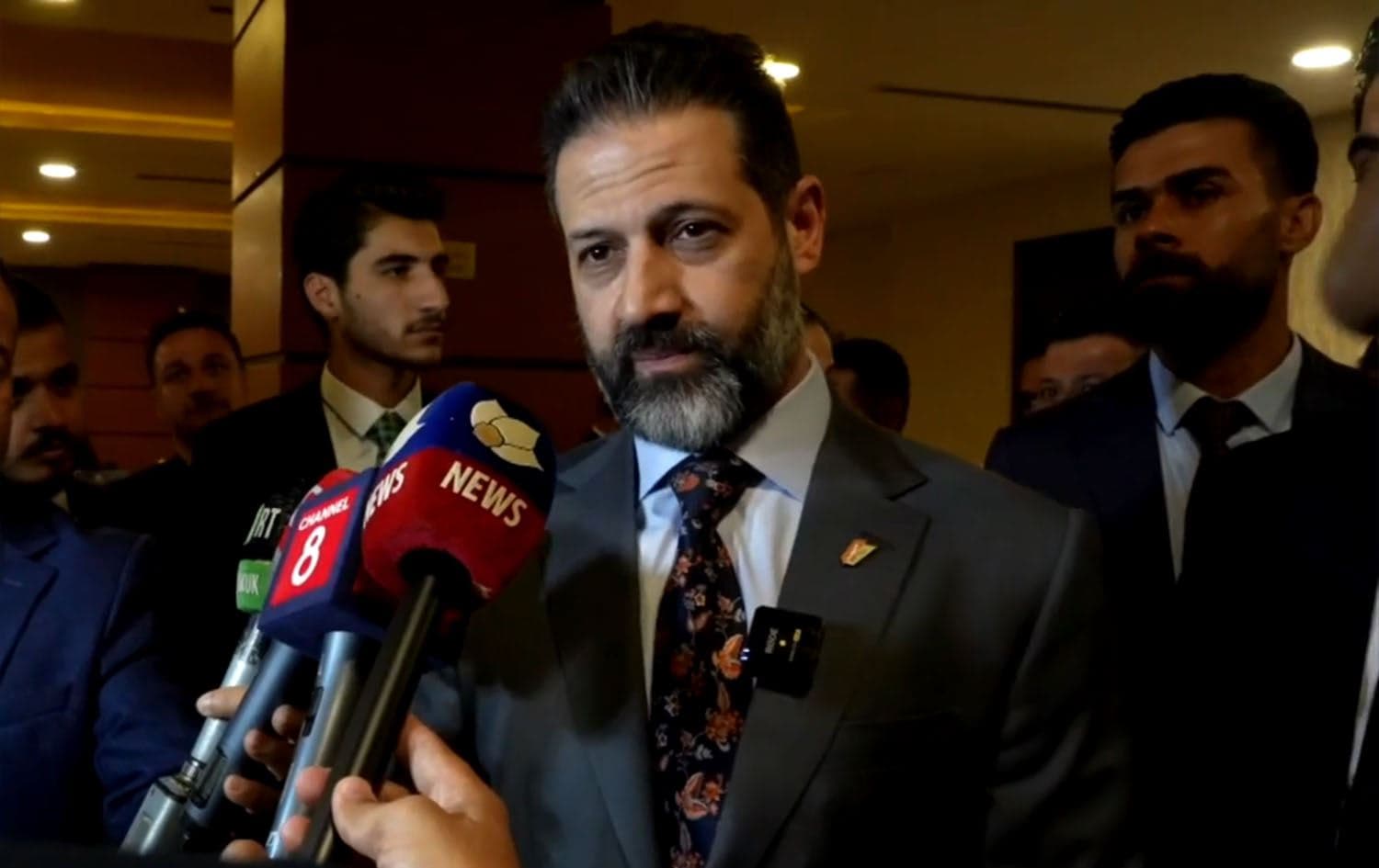 Kurdistan Region Deputy Prime Minister Qubad Talabani speaking to reporters in Sulaimani on May 26, 2025. Photo: screengrab/Rudaw