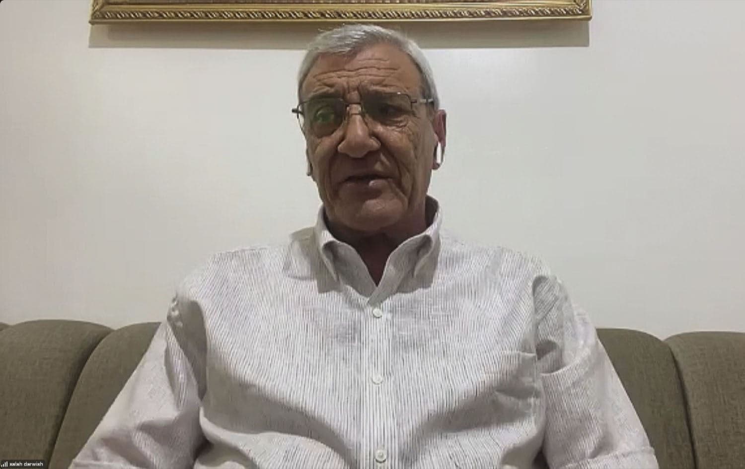 Salah Darwish, secretary of the Kurdish Progressive Democratic Party in Syria and member of the Kurdish delegation speaks to Rudaw on June 6, 2025. Photo: Screengrab/Rudaw