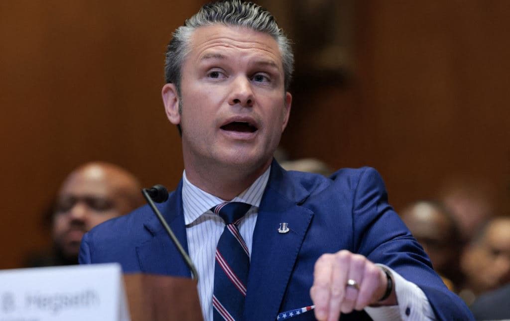 Wezîrê Parastinê yê Amerîkayê Pete Hegseth /Wêne: AFP