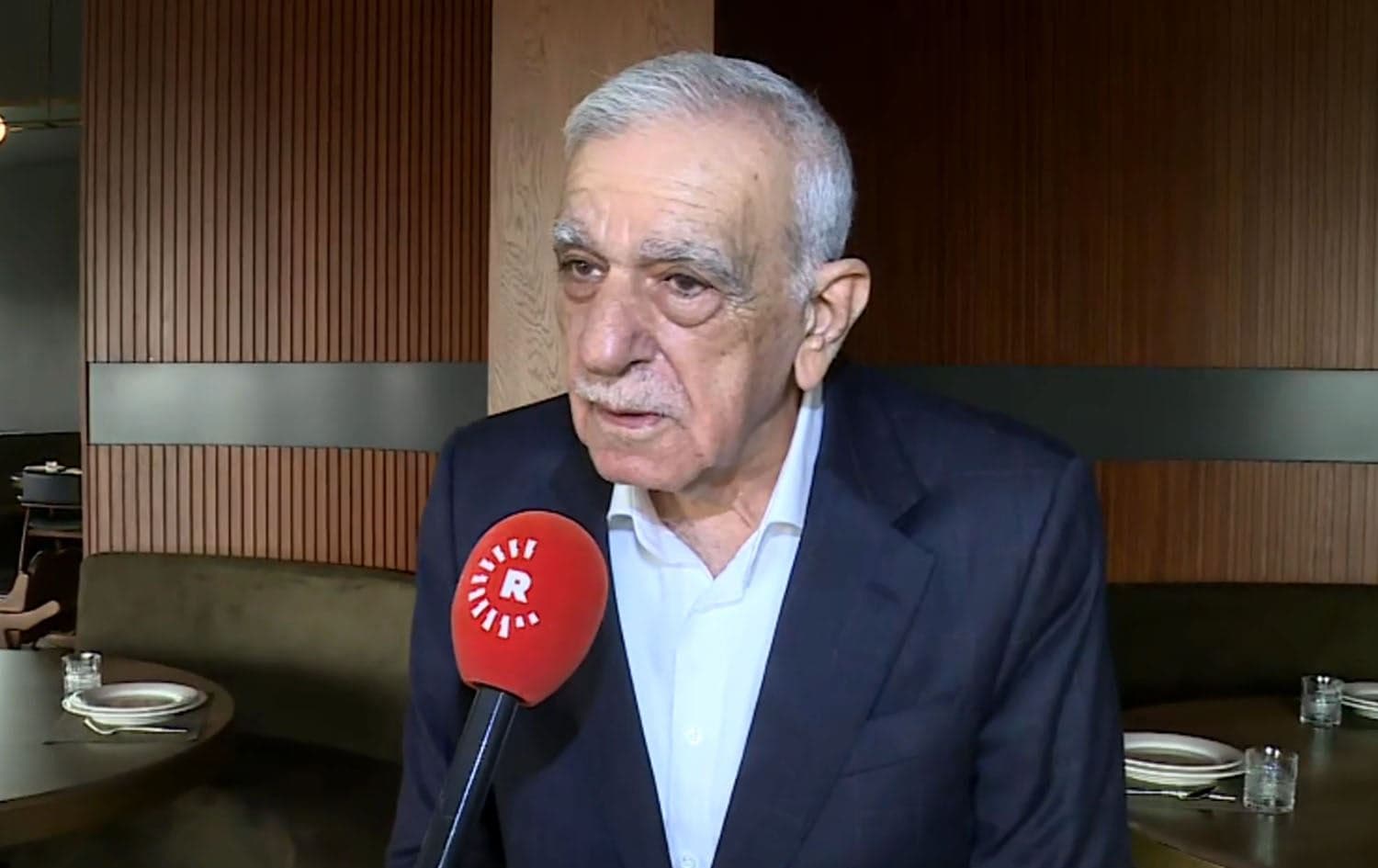 Veteran Kurdish politician Ahmet Turk speaks to Rudaw on July 11, 2025. Photo: Screengrab/Rudaw