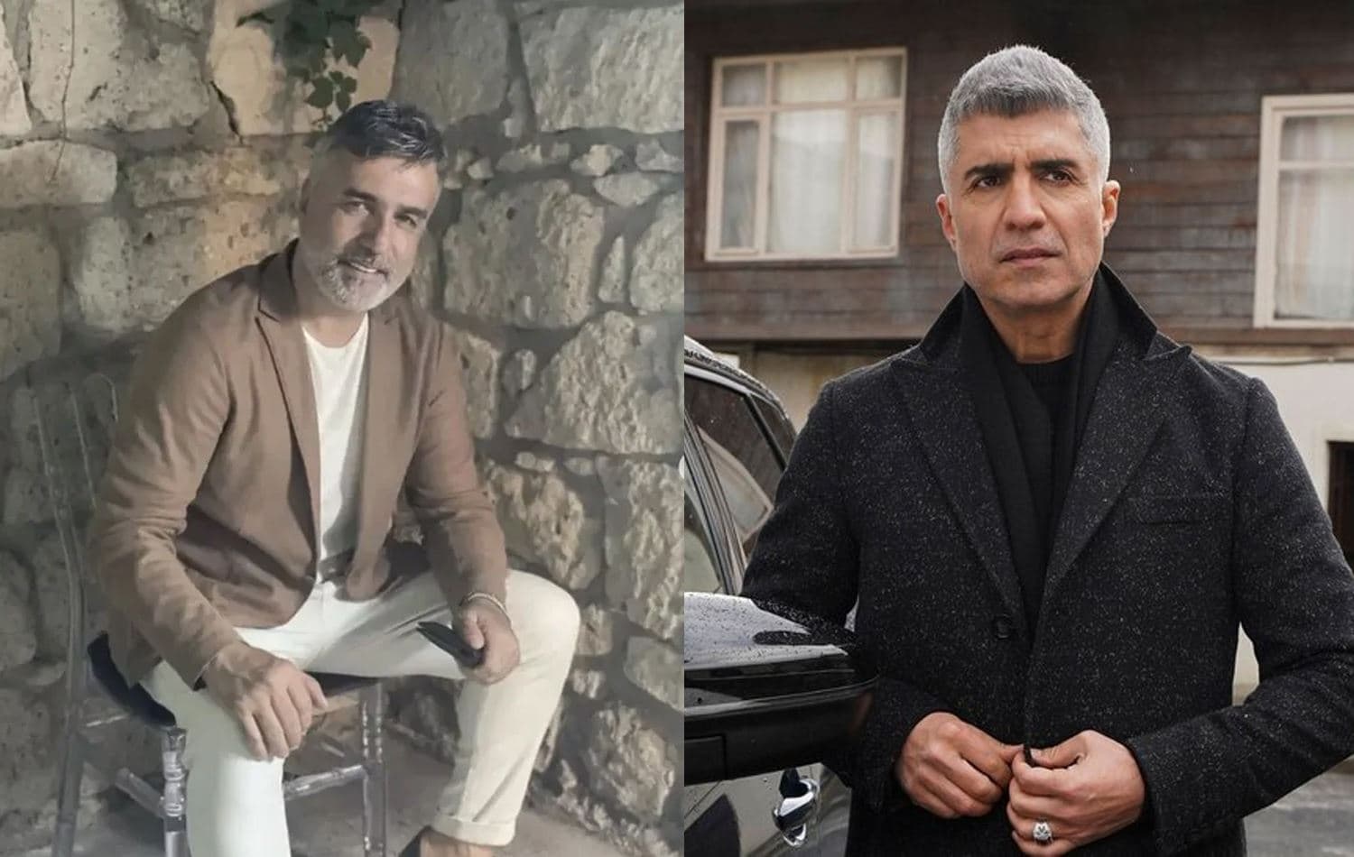 Foto: Ercan Deniz, sanatçı Özcan Deniz'in Manejeri ve Ağabeyi (Sol) Ünlü sanatçı Özcan Deniz (Sağ)
