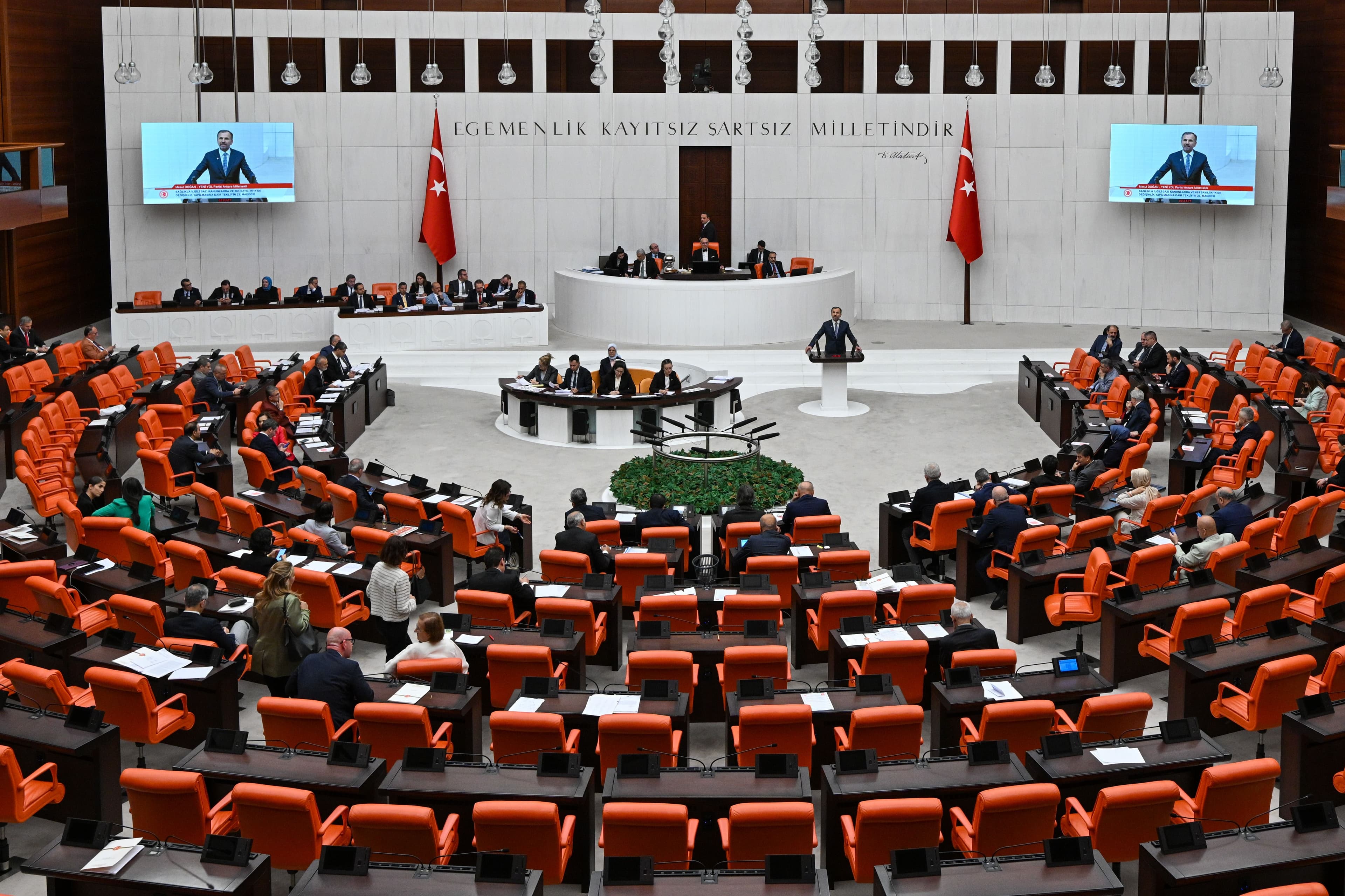 Turkish parliament meeting hall. Photo: File/AA