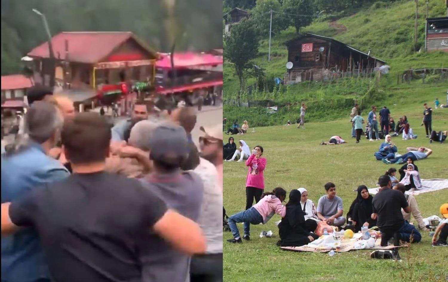 Rize’nin Çamlıhemşin ilçesine bağlı turizm merkezi Ayder Yaylası