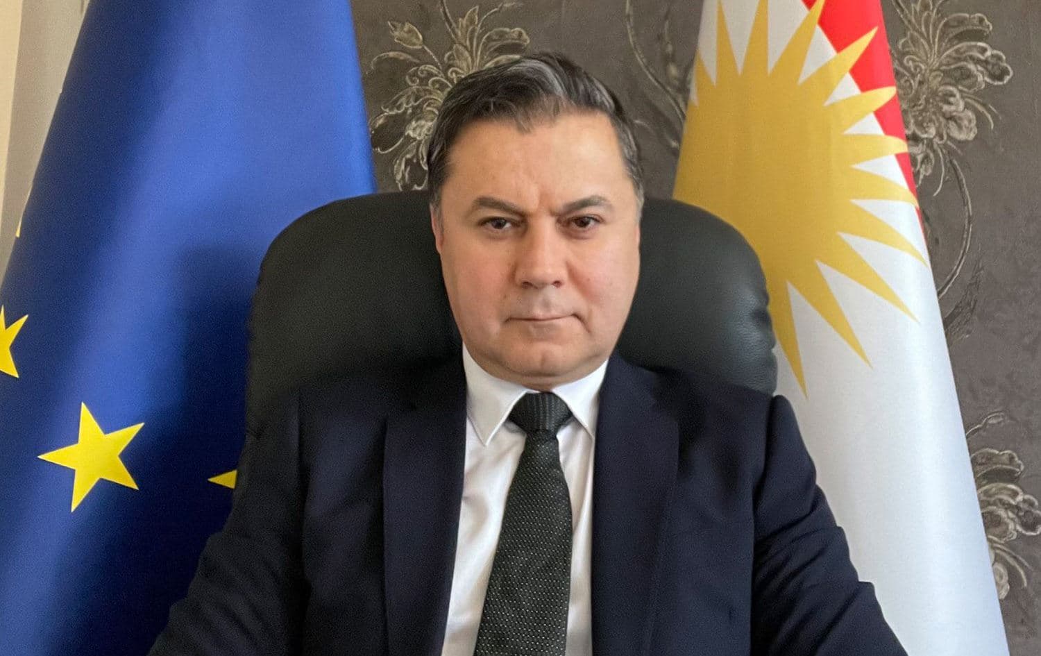 دلاوەر ئاژگەیی، نوێنەری حکومەتی هەرێمی کوردستان لە یەکێتیی ئەورووپا.
