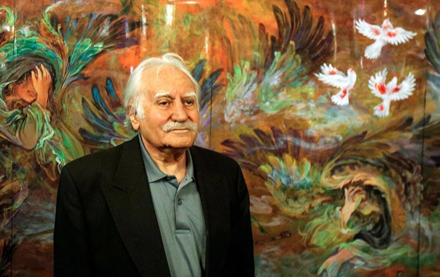 Renowned Iranian artist, Mahmoud Farshchian. File photo: IRNA