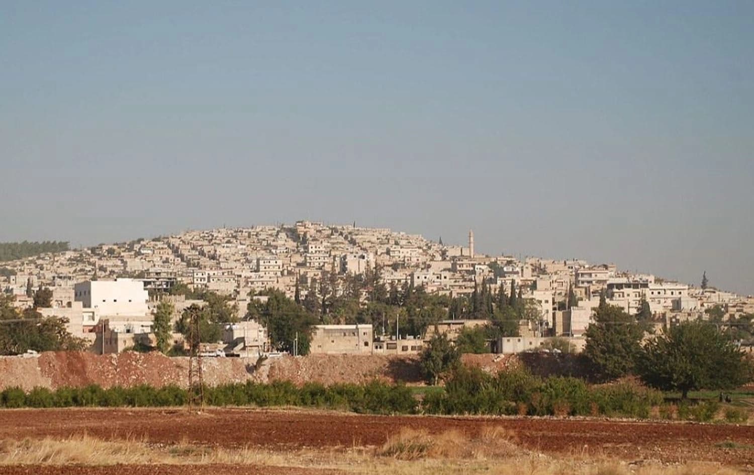 The town of Atmeh in northwest Syria's Idlib province. Photo: al-Ikhbariya TV