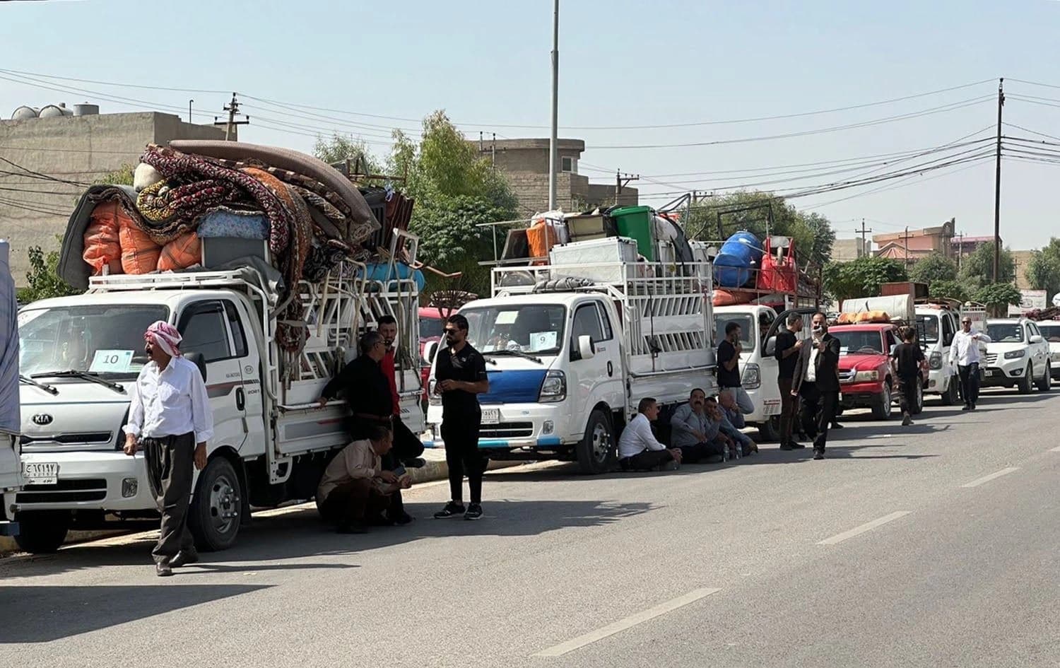 The return of IDPs from camps in Khanke area in Duhok province to Shingal on June 24, 2024. Photo: INA.