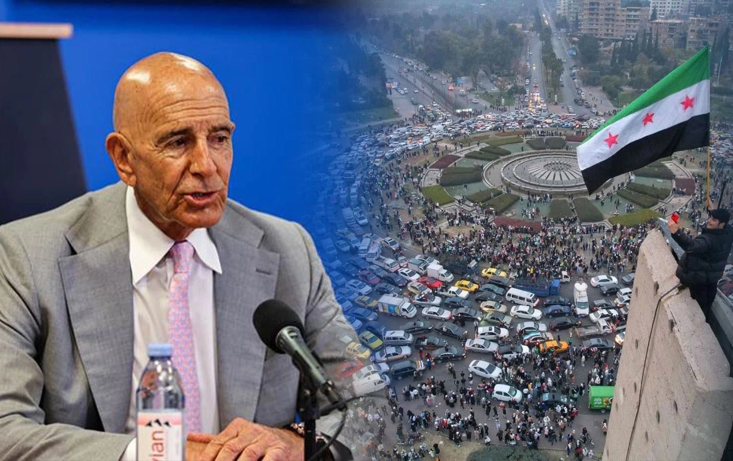 Nûnerê Serokê Amerîkayê yê Kar û Barên Sûriyeyê Thomas Barrack / Wêne: Rûdaw Grafîk