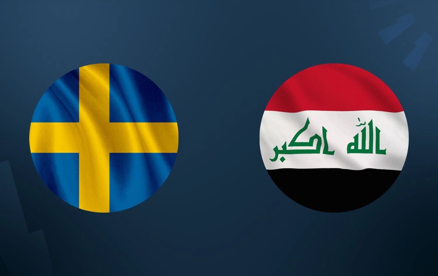 Flags of Iraq and Sweden. Graphic: Rudaw