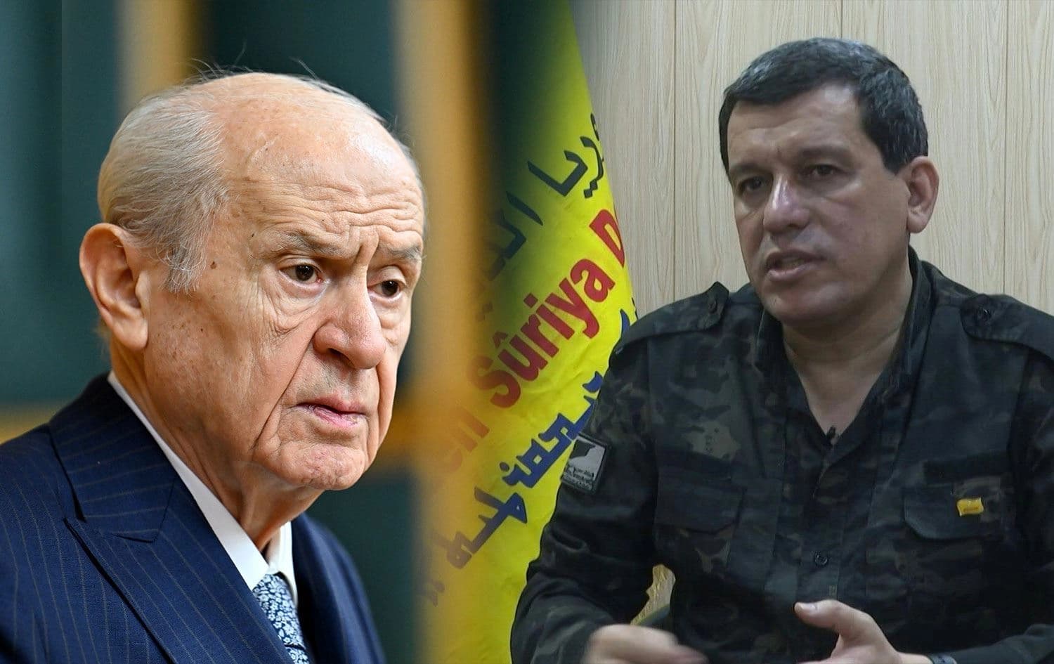 Devlet Bahçelî /Mezlûm Ebdî /Wêne: Rûdaw Grafîk
