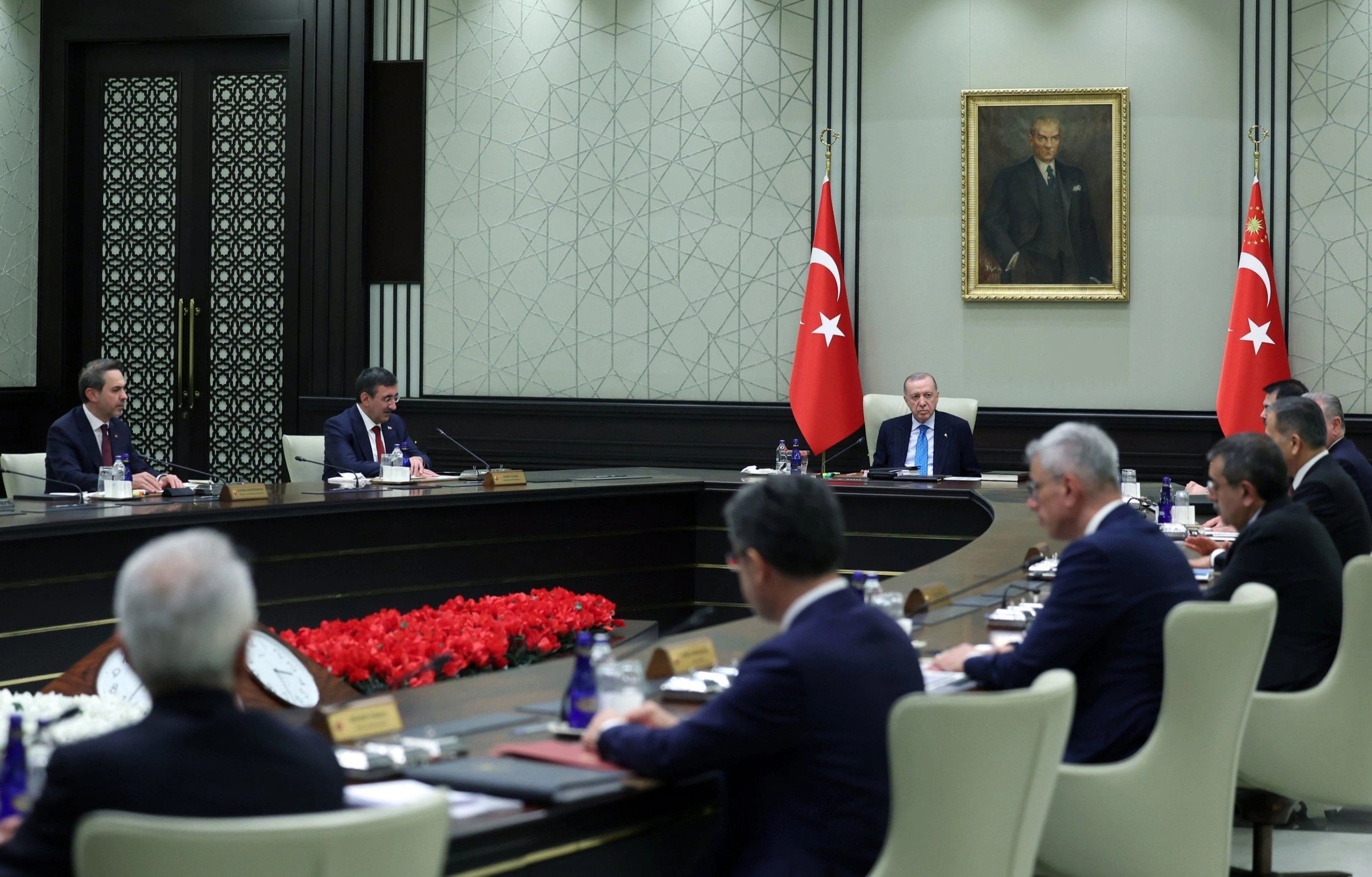 Turkish President Recep Tayyip Erdoan chairs a Cabinet meeting, Ankara, Turkey on June 2, 2025. Photo: AA