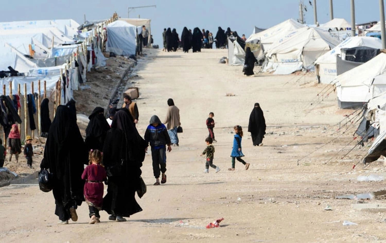 The al-Hol camp in northeast Syria's (Rojava) Hasaka province. File photo: AFP