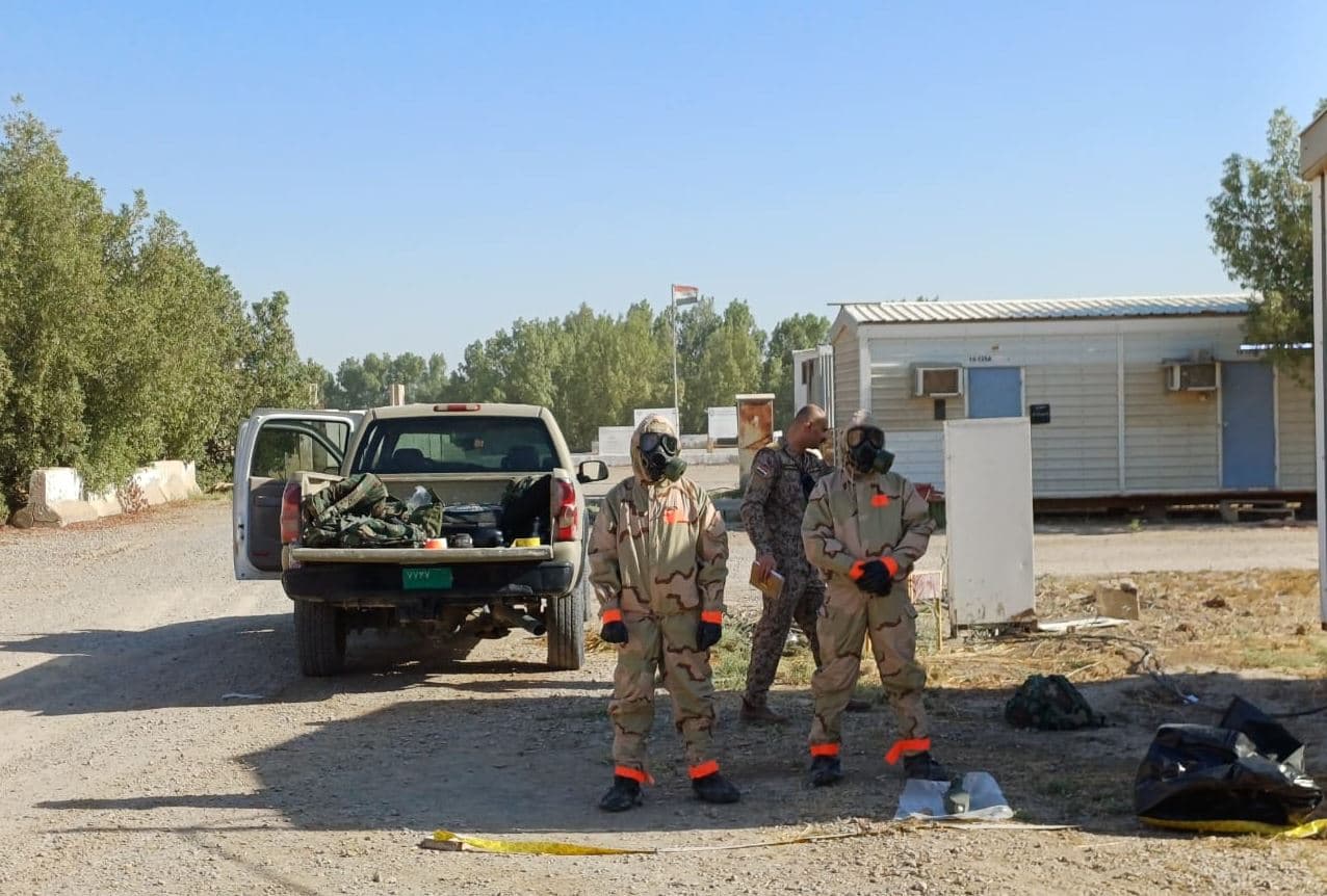 NATO forces training Iraqi forces on modern chemical incident management in September 2025. Photo: NATO Mission Iraq.