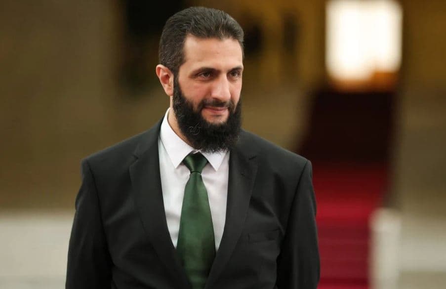 ئەحمەد شەرع، سەرۆککۆماری راگوزەری سووریا. وێنە: AFP