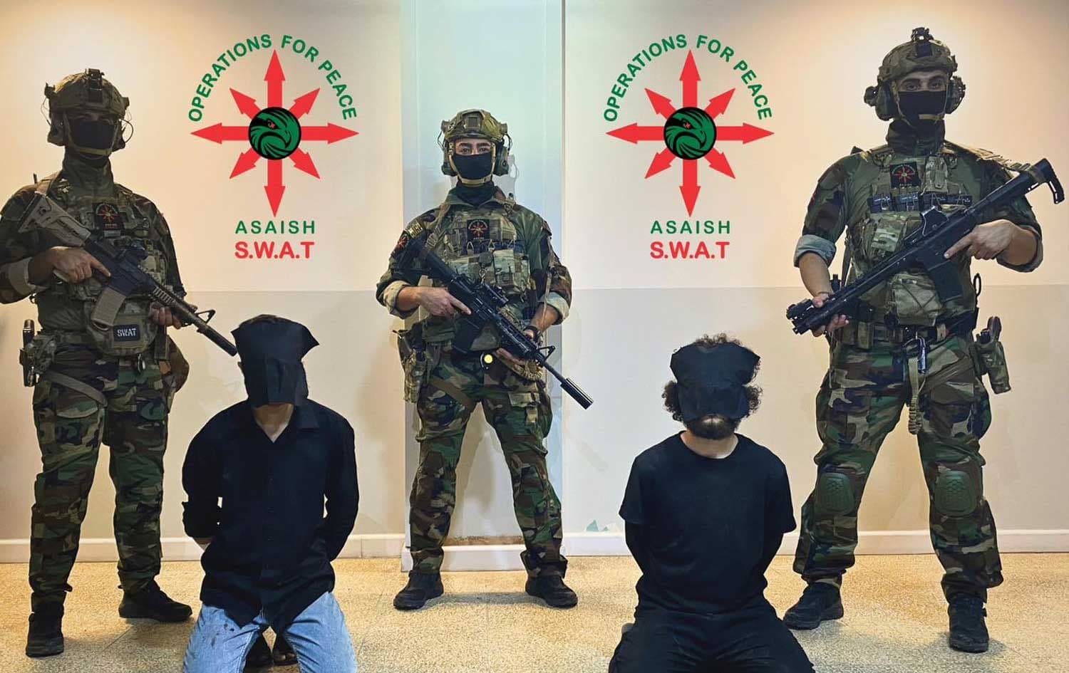 دوو تۆمەتبارەکە لەدوای دەستگیرکردنیان