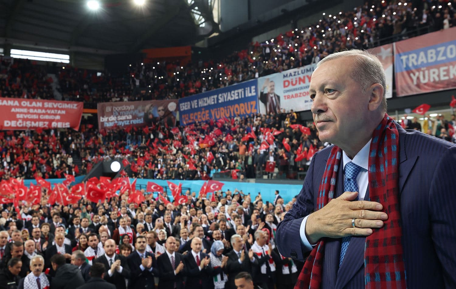 Türkiye Cumhurbaşkanı Erdoğan Trabzon'da konuştu. / AA