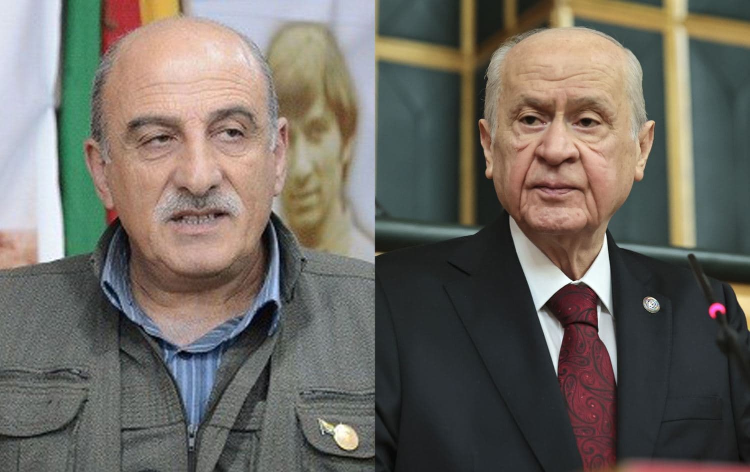 PKK üst düzey yöneticisi Duran Kalkan ve MHP Genel Başkanı Devlet Bahçeli