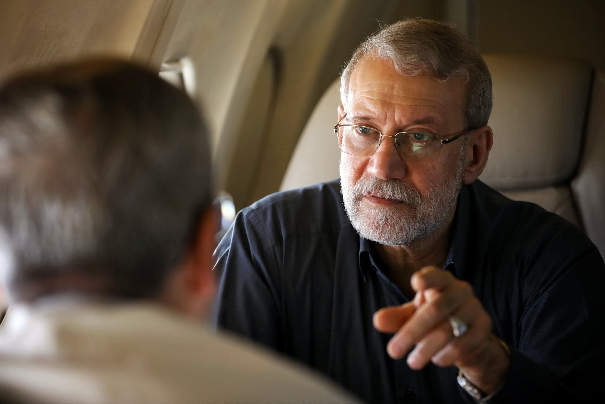 Ali Larijani, Secretary of the Supreme National Security Council (SNSC), pictured during his trip to Moscow, Russia on October 15, 2025. Photo: Alilarijani_ir/X