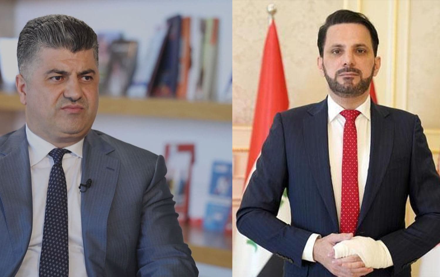 Lahur Talabany (left) and Shaswar Abdulwahid (right). Graphic: Rudaw