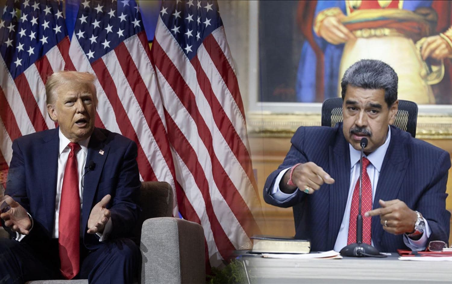 Donald Trump û Nicolas Maduro\ Wêne: Rûdaw Grafîk