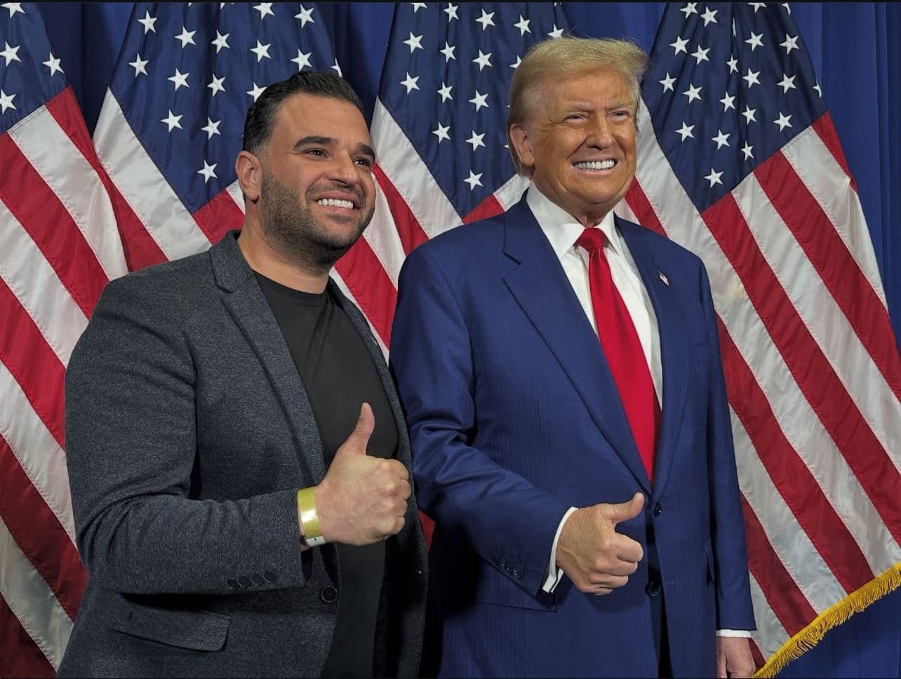 US Special Envoy to Iraq Mark Savaya pictured alongside President Donald Trump. Photo: MarkSavaya/Instagram