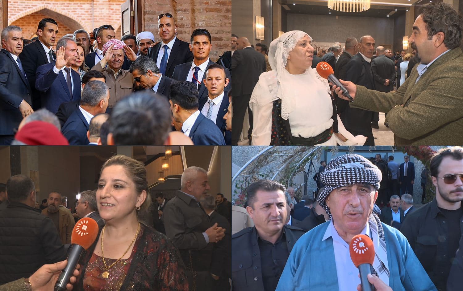 Serok Barzanî û xelkê Cizîrê /Wêne Rûdaw