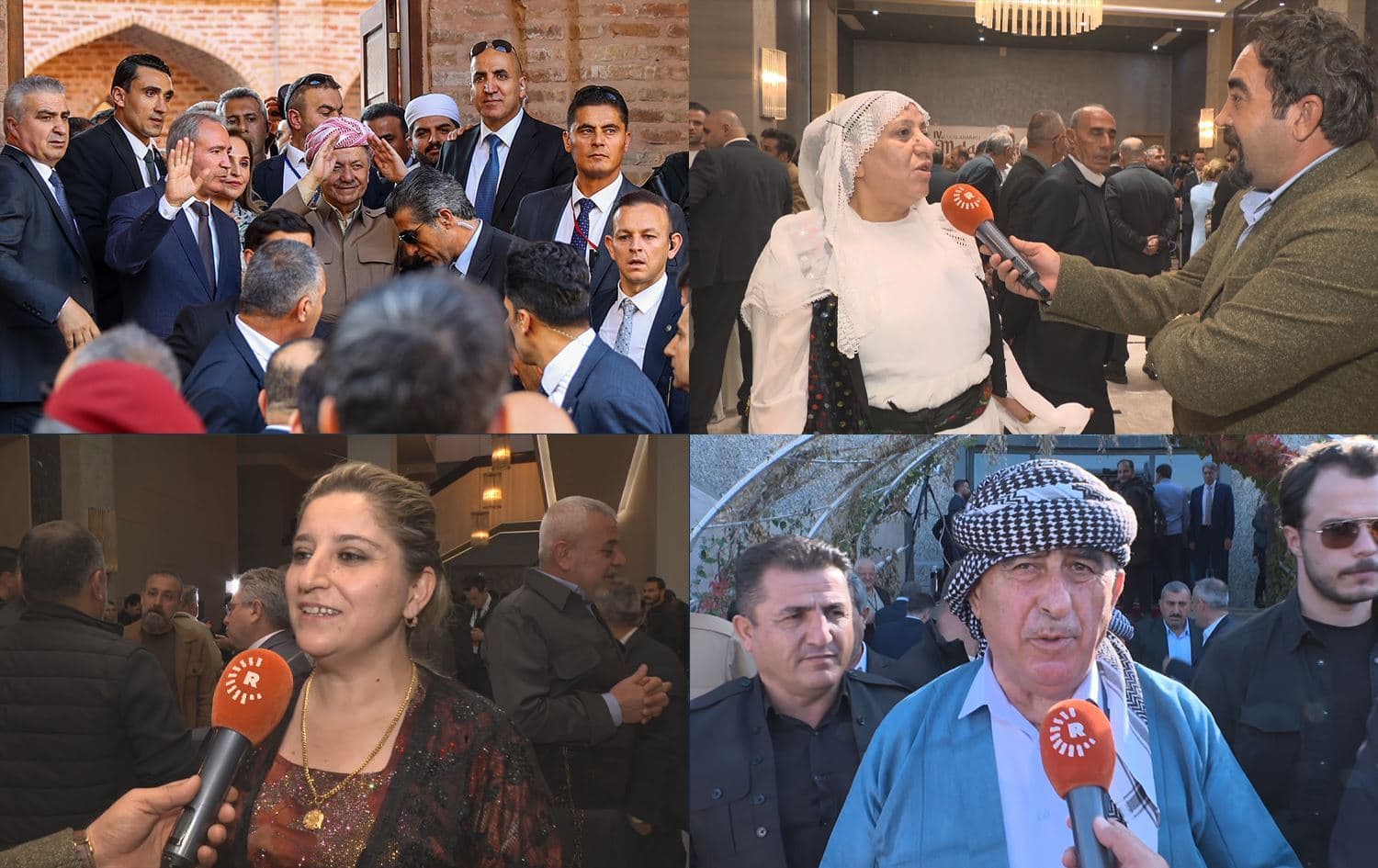Cizreliler Başkan Mesud Barzani’yi büyük bir coşkuyla karşıladı, kendisini görmek için yollara döküldü. / Foto: Rûdaw