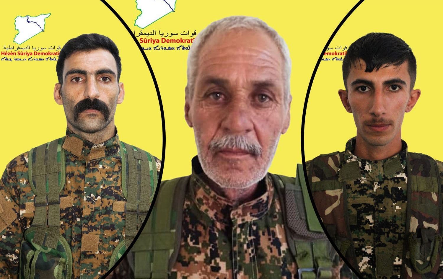 3 şervan / Wêne: Rûdaw Grafîk