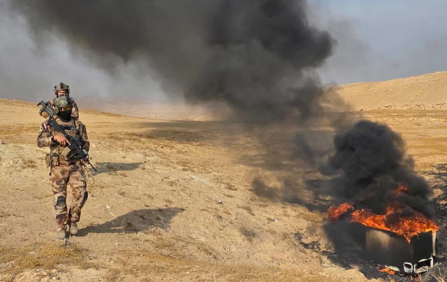 Iraq’s Counter-Terrorism Service (CTS) during a military operation on December 17, 2025. Photo: CTS/Facebook