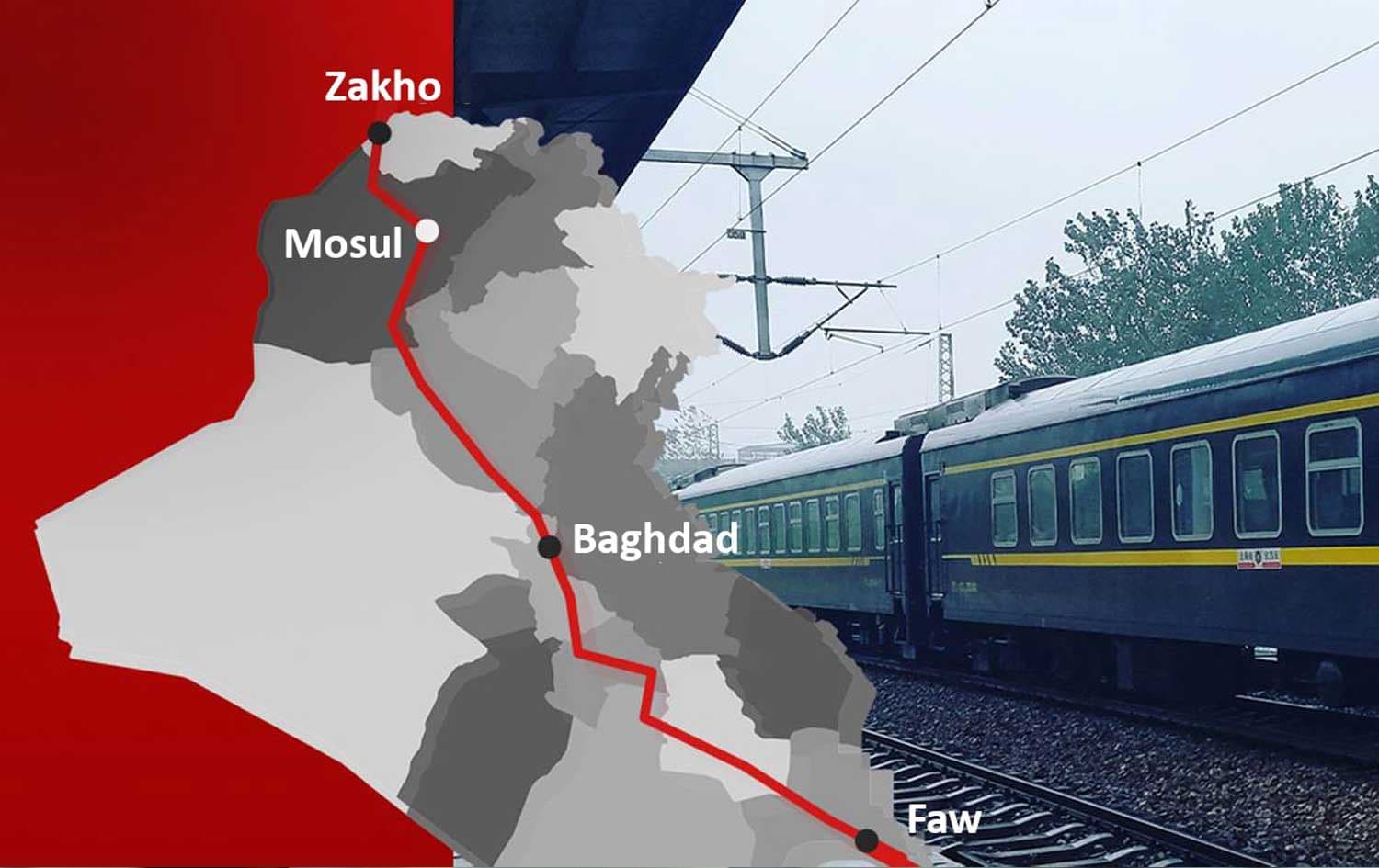 Iraq's Development Road project. Graphic: Rudaw