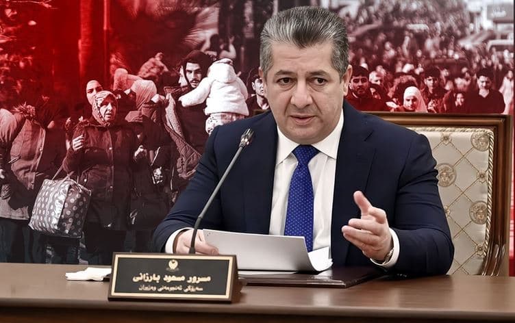 Serokwezîrê Herêma Kurdistanê Mesrûr Barzanî / Wêne: Rûdaw Grafîk