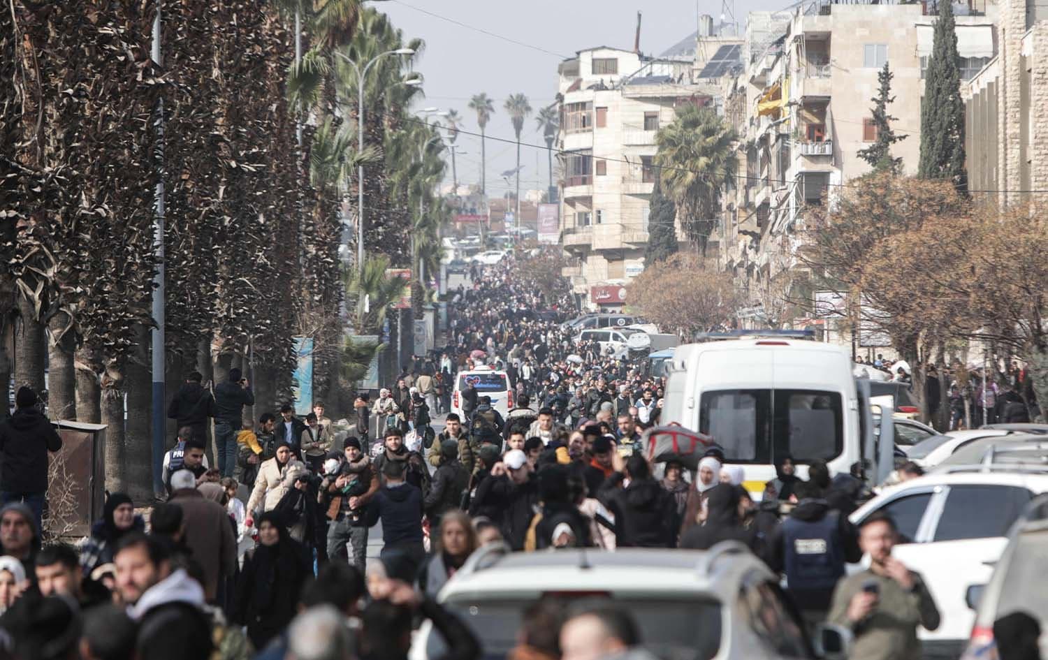 ئاوارەبوونی خەڵک لە حەلەب. وێنە: Bakr ALkasem / AFP