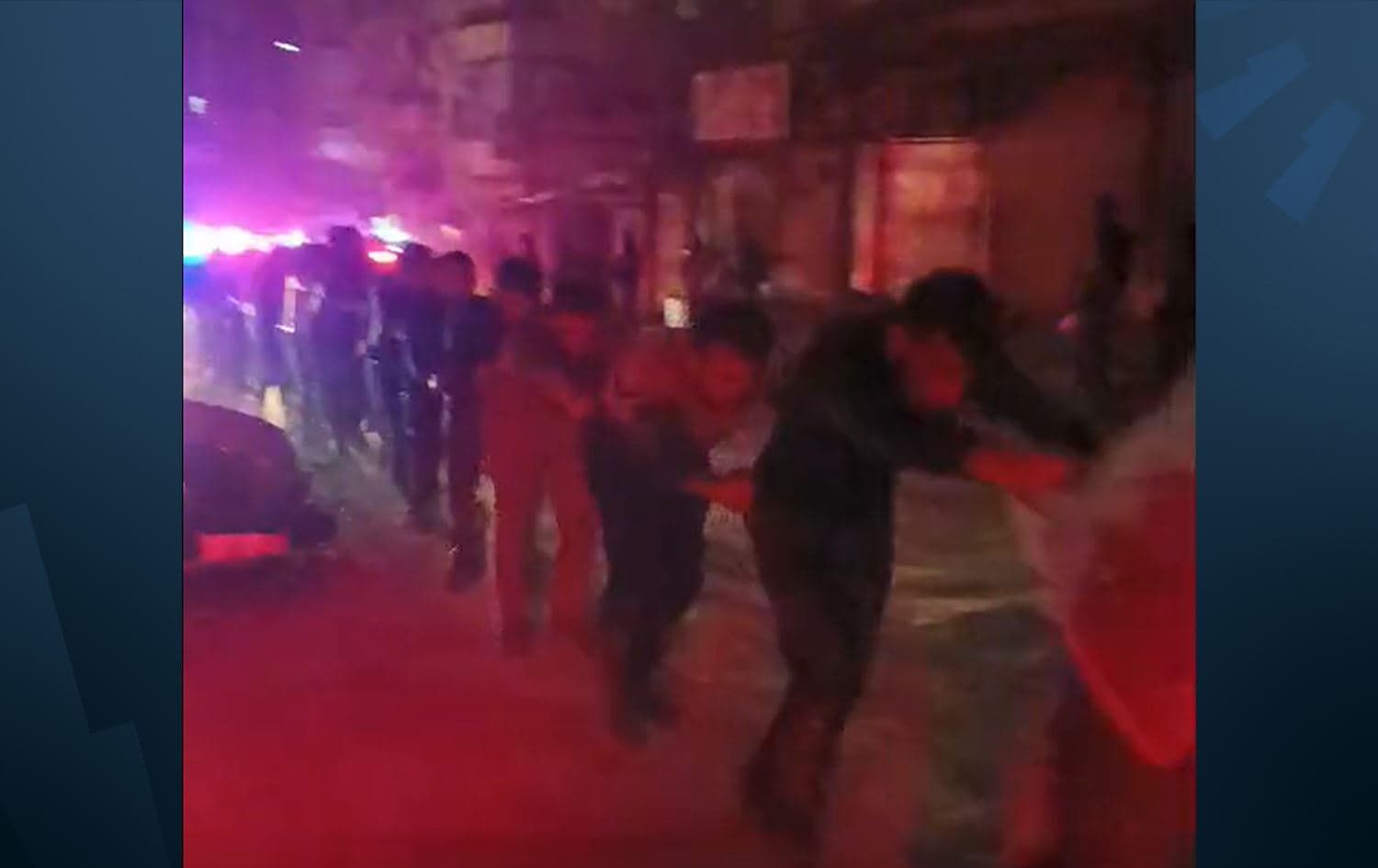Footage showing Kurdish residents from the Kurdish-majority Sheikh Maqsoud and Ashrafiyeh neighbourhoods being lined up and insulted by Damascus-affiliated forces, in Aleppo city, Syria, on January 10, 2026. Photo: screengrab/SDF