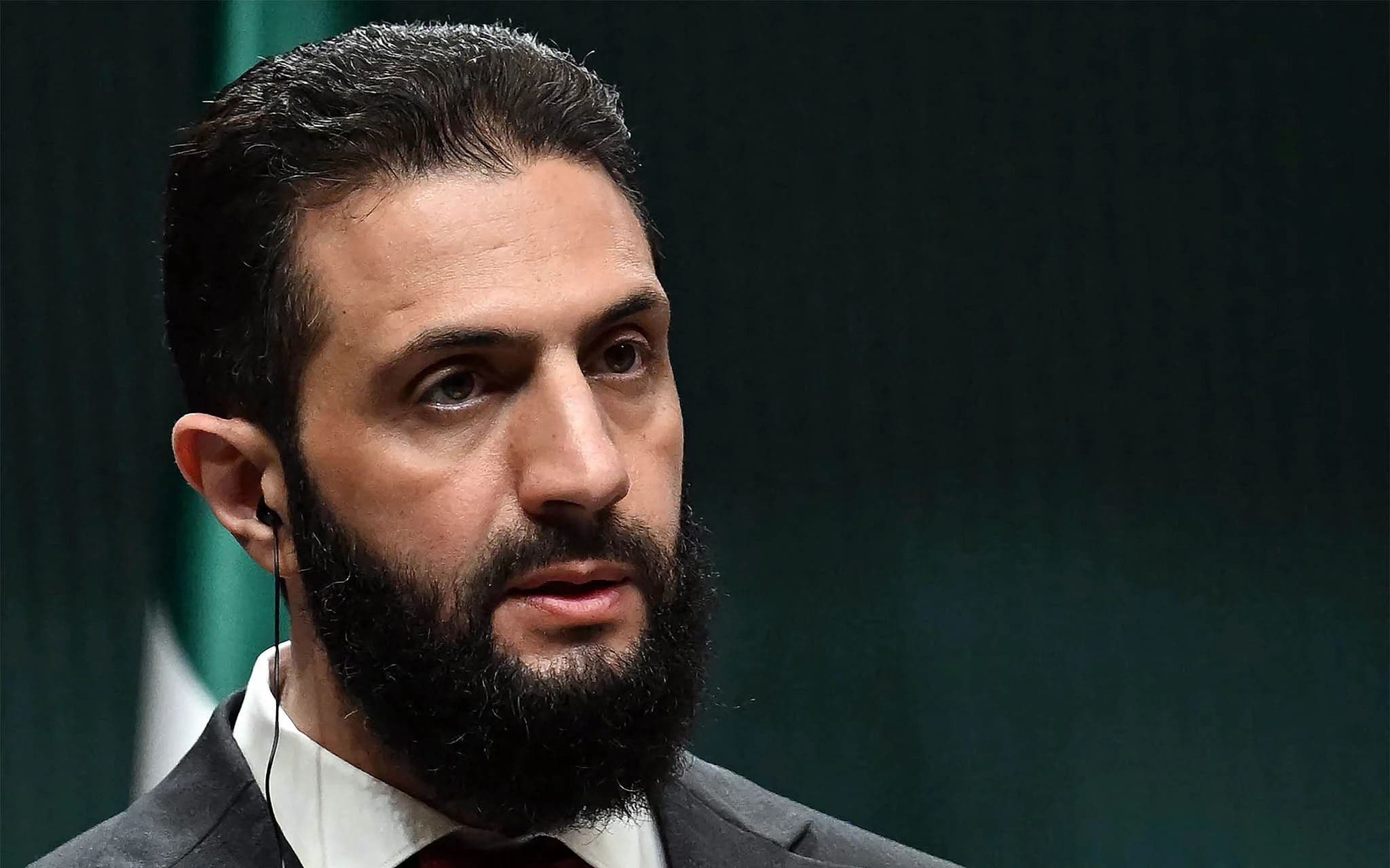 Syria's interim president Ahmed al-Sharaa holds a joint press conference following a meeting with the Turkish president, at the Presidential Palace in Ankara, February 4, 2025. AFP file photo