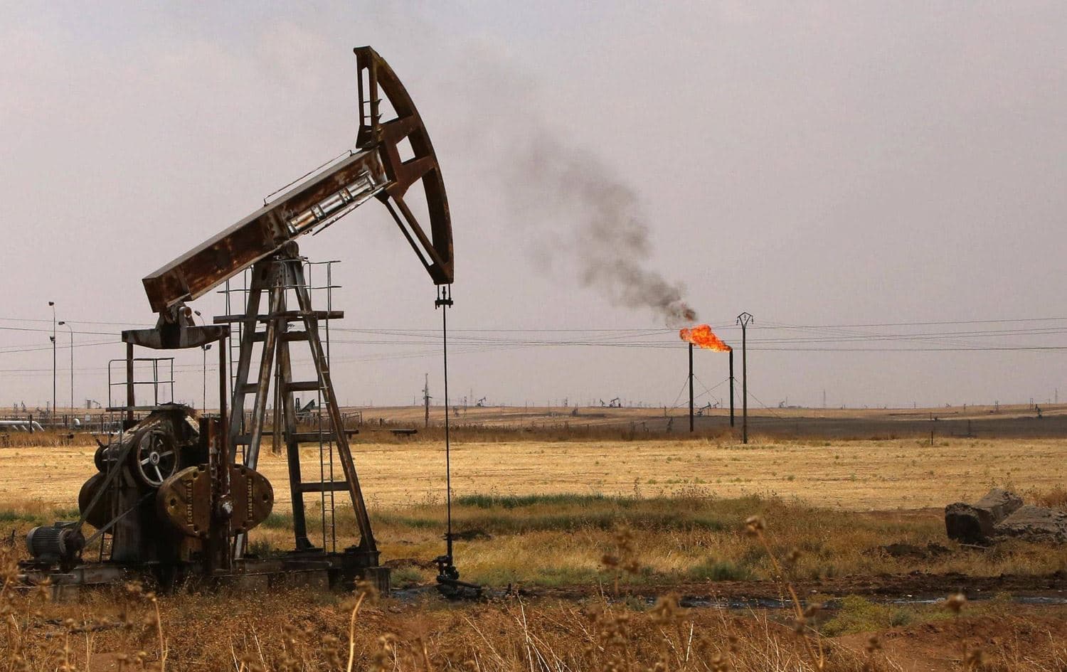 Qadên petrolê yên Sûriyeyê / Wêne: AFP