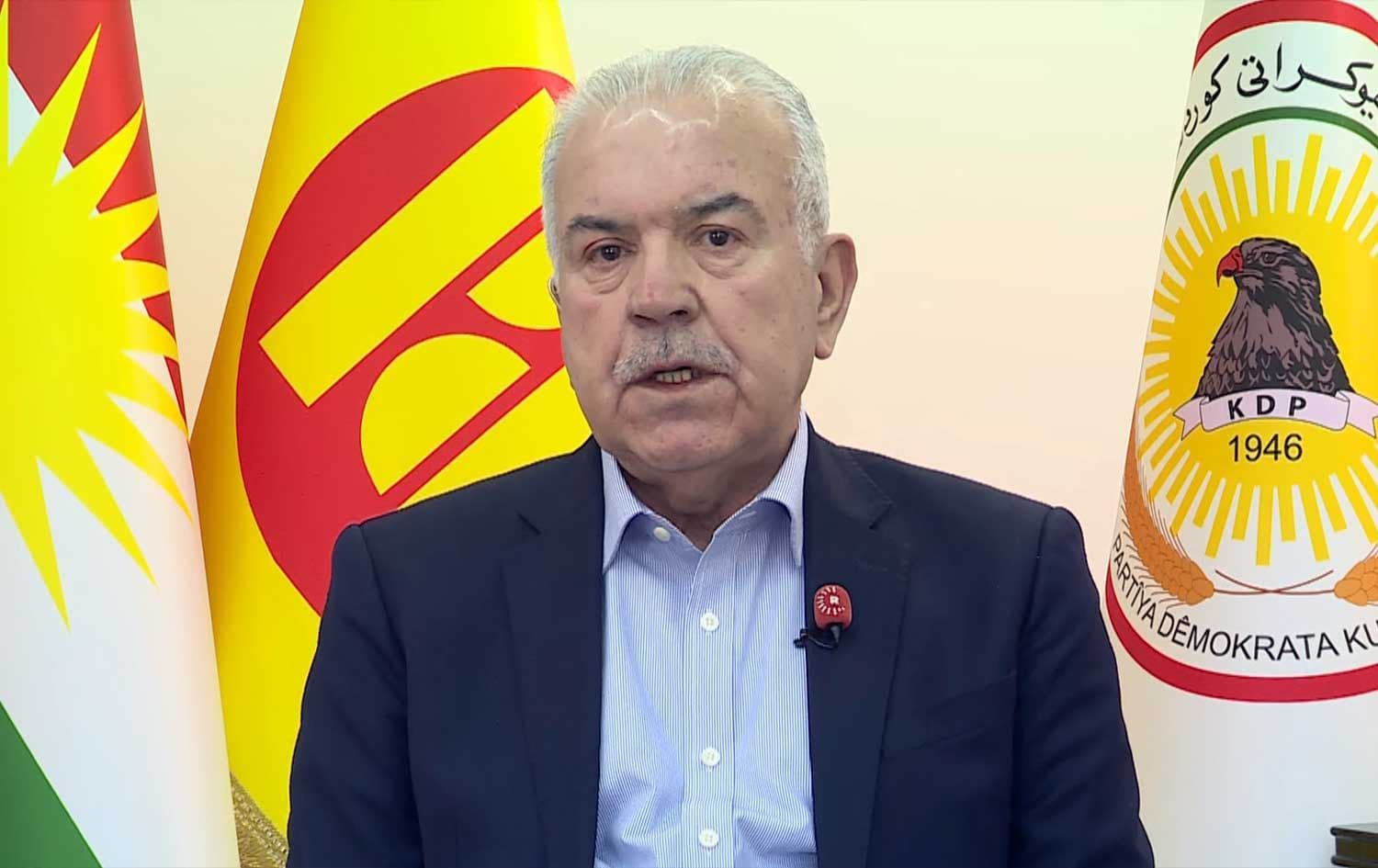 Hoshyar Siwaily, head of the KDP’s foreign relations office, speaks to Rudaw in an interview on January 18, 2026. Photo: Screengrab/Rudaw