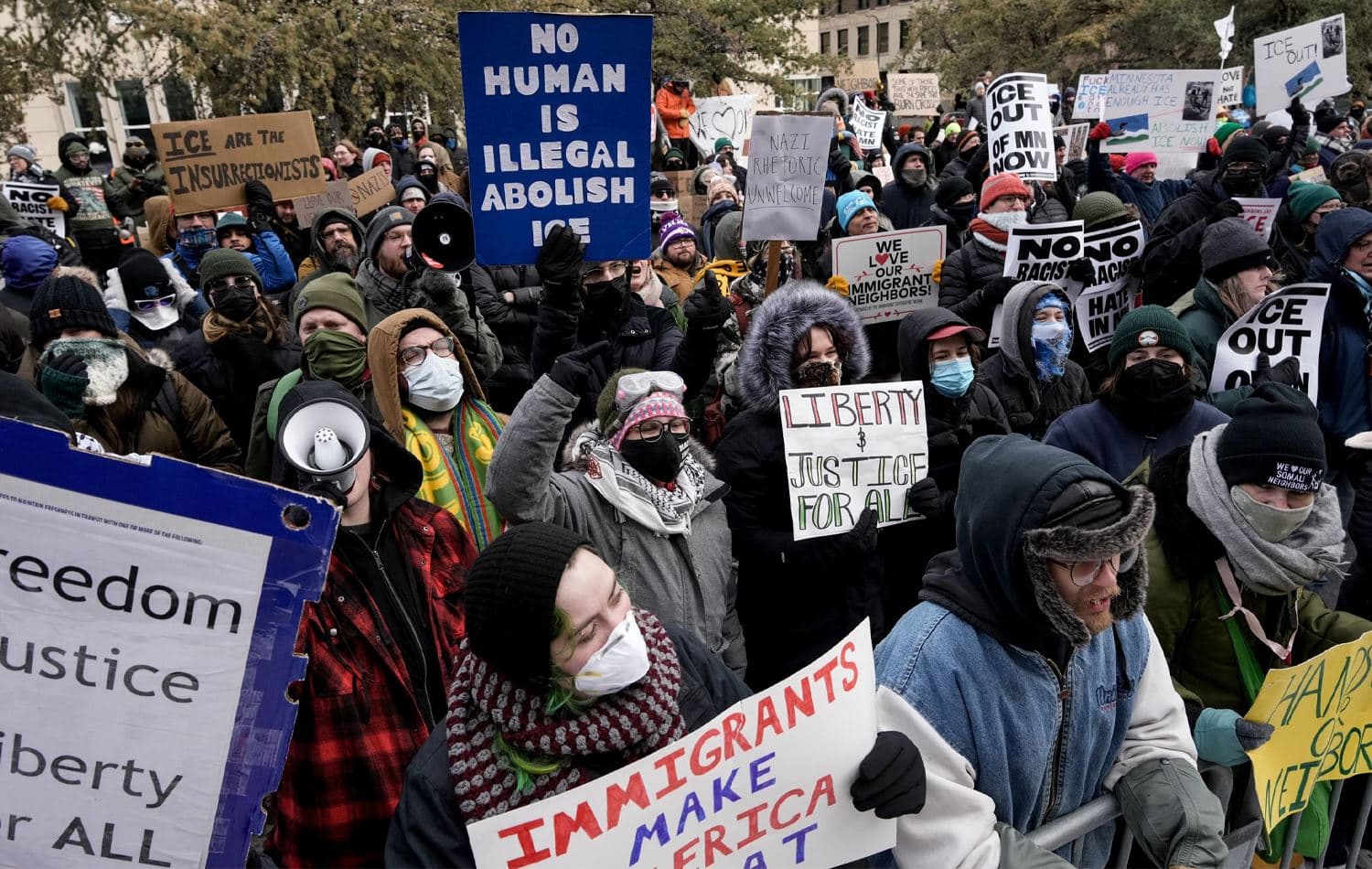 Foto: Minneapolis, Minnesota'da Cumartesi günü düzenlenen ICE karşıtı protesto - Tim Evans/Reuters