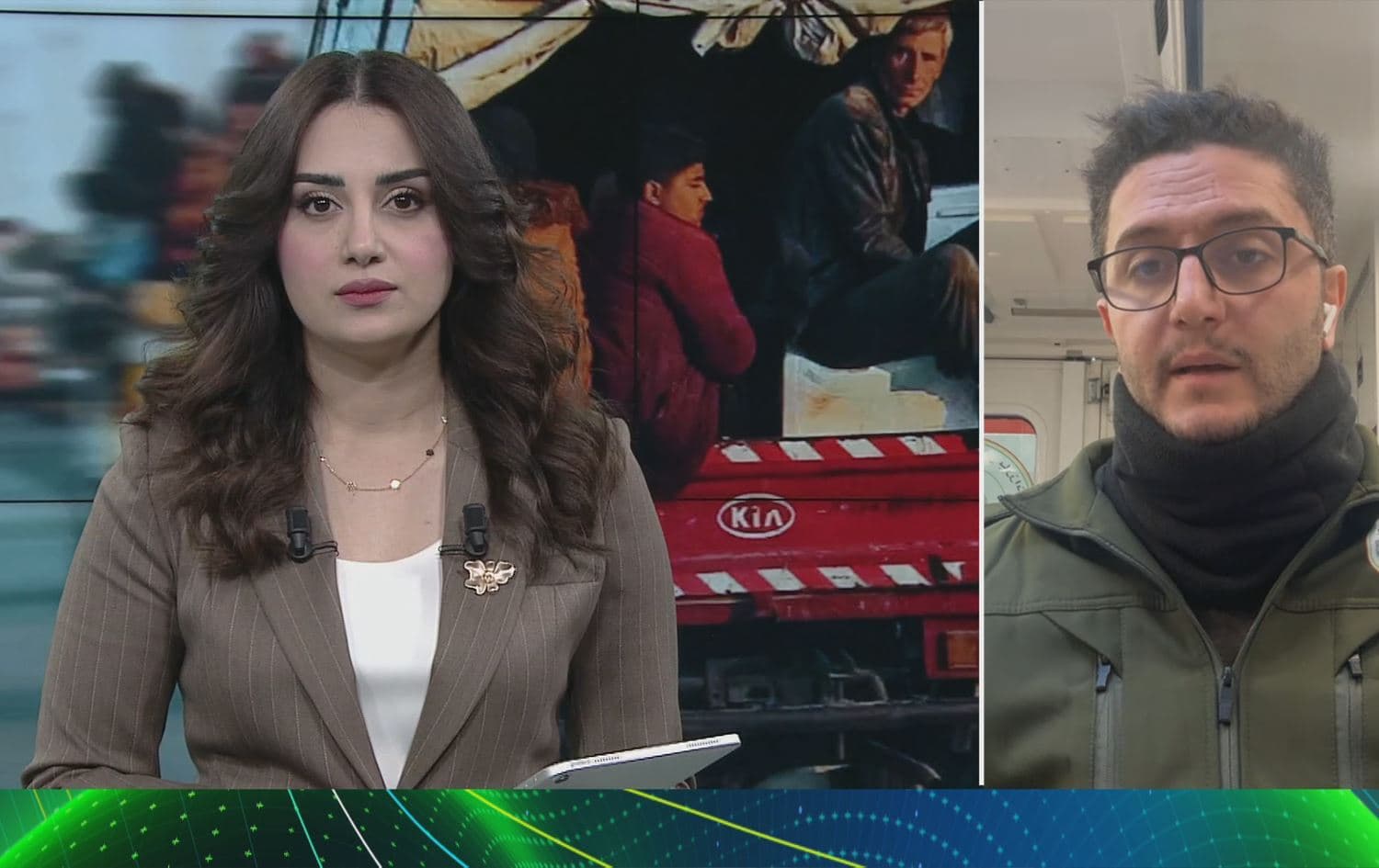 Berpirsê Yekeya Tenduristiyê yê Dezgeha Xêrxwaziyê ya Barzanî yê Rojavayê Kurdistanê Dr. Ebas Azad bû mêvanê Rûdawê / Wêne: Rûdaw