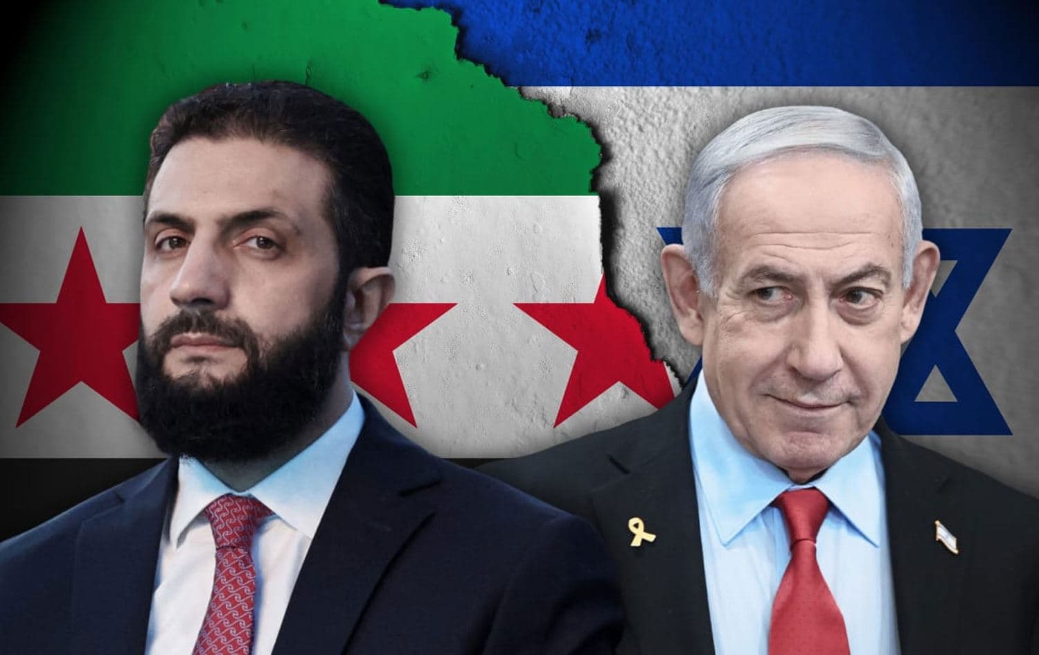 Ahmed Şara ve Binyamin Netanyahu