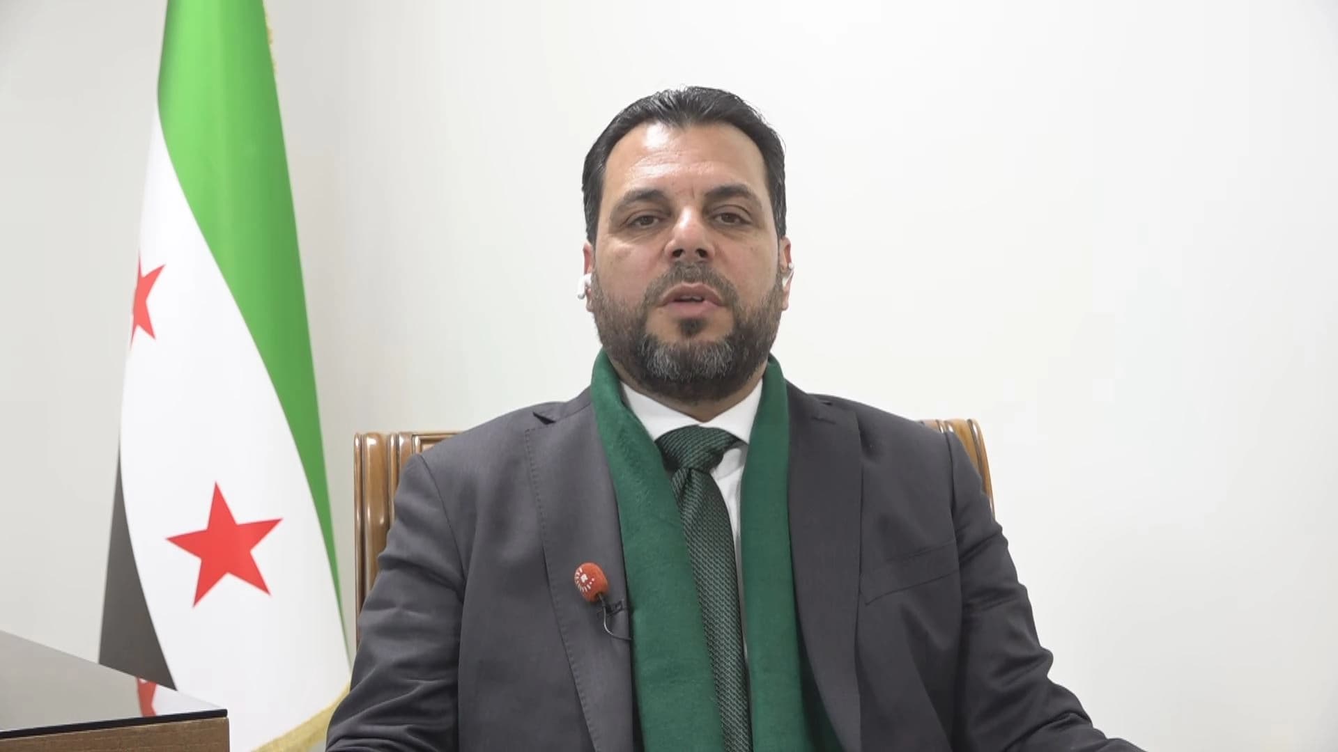 Mohammed Taha al-Ahmed, senior Syrian official, speaking to Rudaw from Damascus on January 25, 2026. Photo: Rudaw