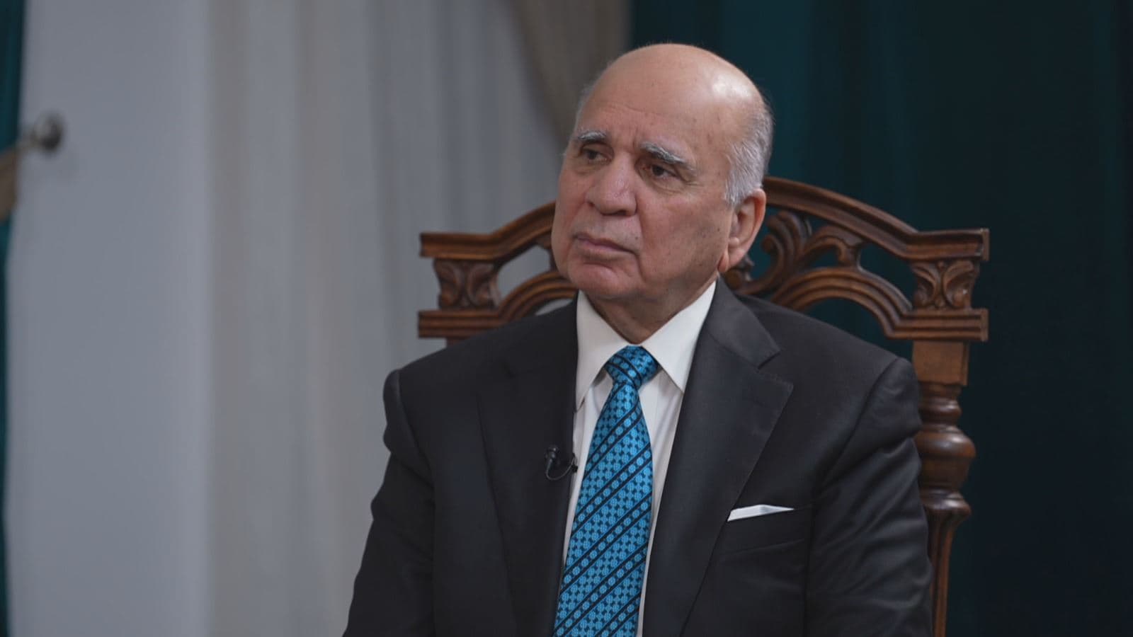 Iraqi Foreign Minister Fuad Hussein pictured during an interview with Rudaw on January 26, 2026. Photo: Screengrab/Rudaw