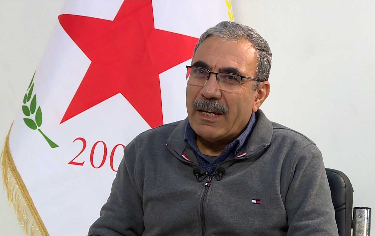 Aldar Xelil, senior official from the ruling Democratic Union Party (PYD), speaks to Rudaw in an interview on February 1, 2026. Photo: Screengrab/Rudaw
