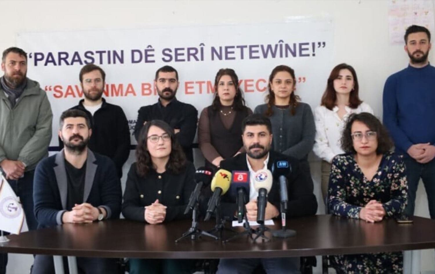 Dîmenê dema eşkerekirina raporê\ Wêne: MA